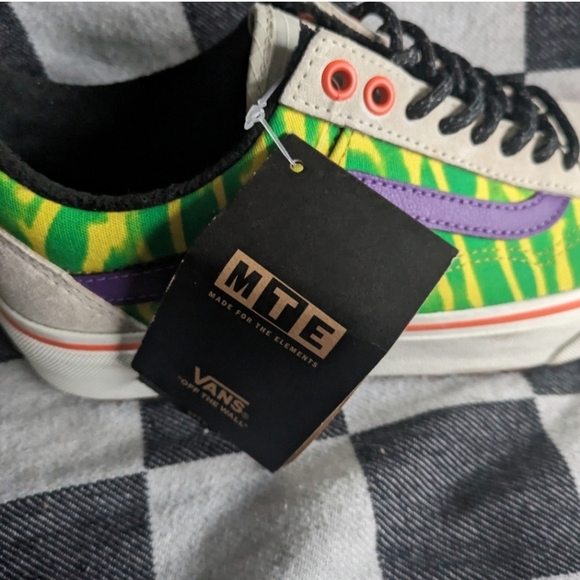 Vans Old Skool MTE 1 Women 8 Tripped Put Trekker White Green Suede Canvas 122024 - Picture 6 of 13